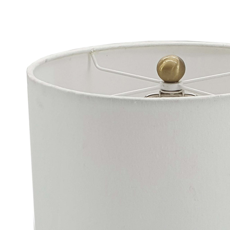 D10x34 "Marbre noir Peraro et lampe de buffet en métal 1EA / CTN (excluant les ampoules)