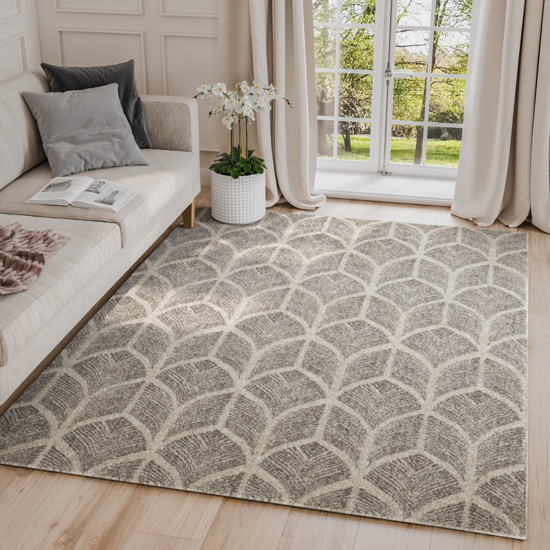 Magaret Abstract Indoor Rug, Rectangle 3' x 5'
