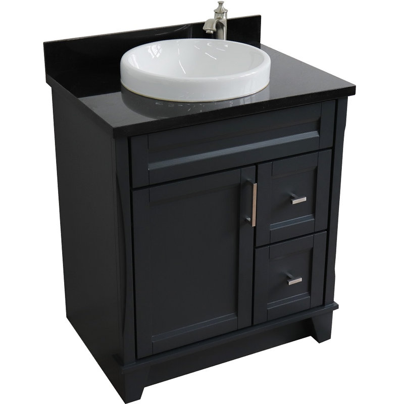 Ensemble de meuble-lavabo simple 31 po, Noir galaxie