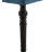 Tufted Turned Leg  Dining Bench, Blue