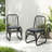 Outdoor PE Wicker Dining Chairs With Washable Cushion Set Of 2, Outdoor Rattan Chairs For Backyard, Poolside, Garden,Patio,Grey-1686224726-1686224727