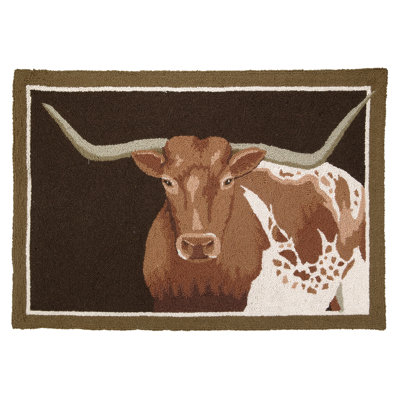 Tapis brun Longhorn