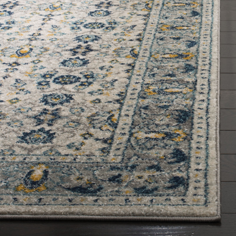 Christa Gray Area Rug, Square 6'7"