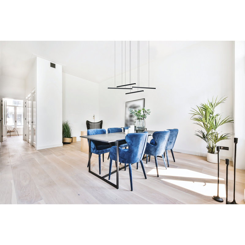 Luminaire suspendu 4 lumières Cherill - DEL intégrée - fini noir mat