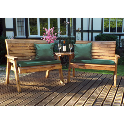 Frey Solid Wood Redwood Outdoor Bench