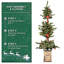 Arbre de Noël pré-éclairé avec base scintillante