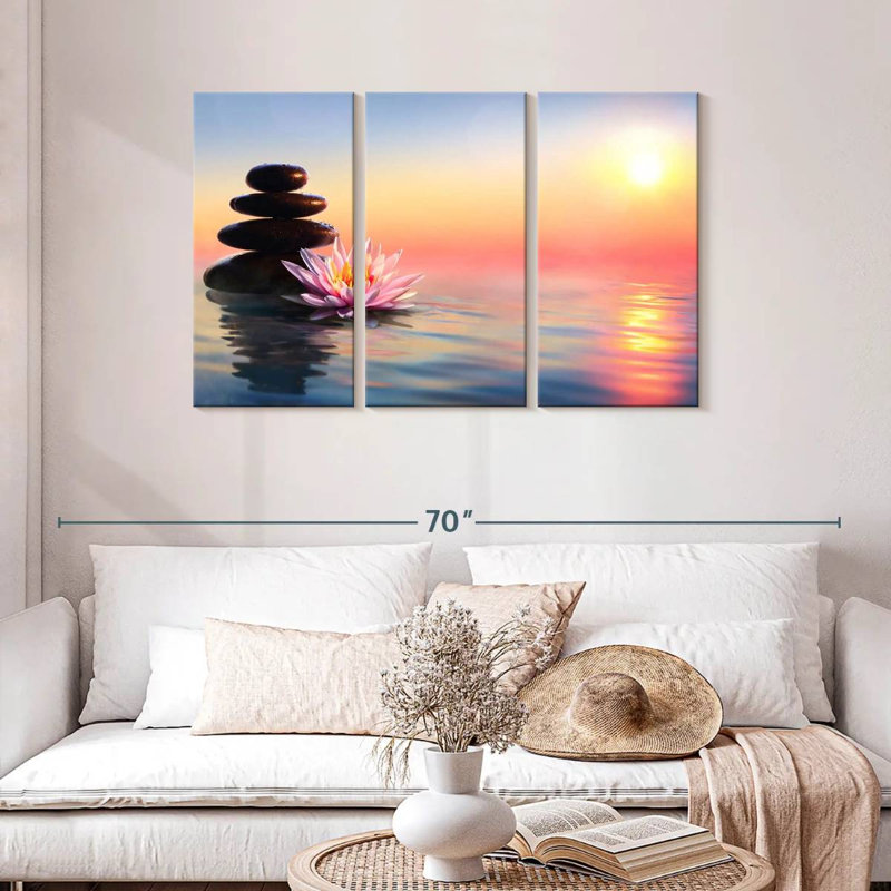 Coucher de soleil zen Kerrick, H 28 po x l 45 po