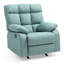 Élégant fauteuil inclinable rembourré bleu sarcelle-365896968