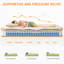 Matelas hybride moyen en mousse à mémoire de forme dans une boîte avec mousse certifiée CertiPUR-US-633689714-633689727