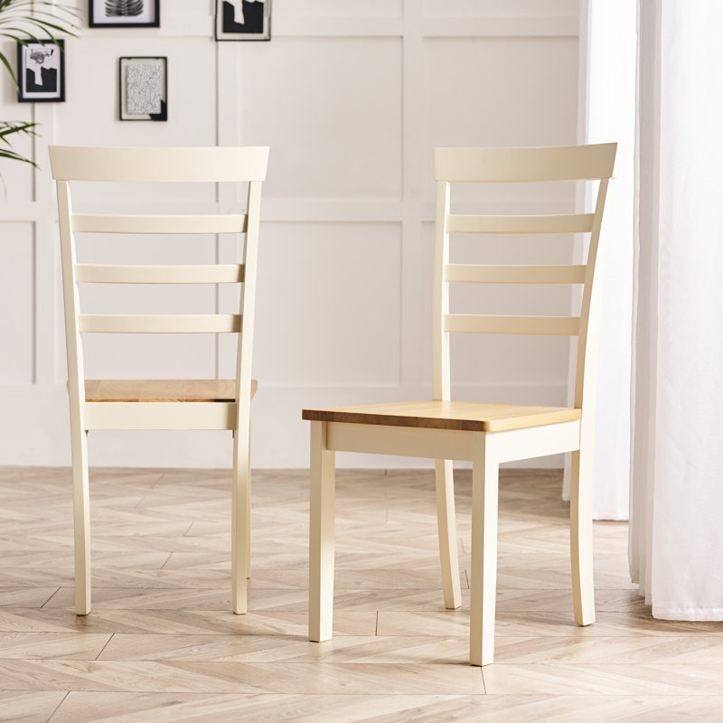 Whitley Solid Wood Dining Chair, Oak/Cream
