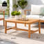 Ensemble de canapé 2 pièces avec causeuse d'extérieur et table basse-1458743430