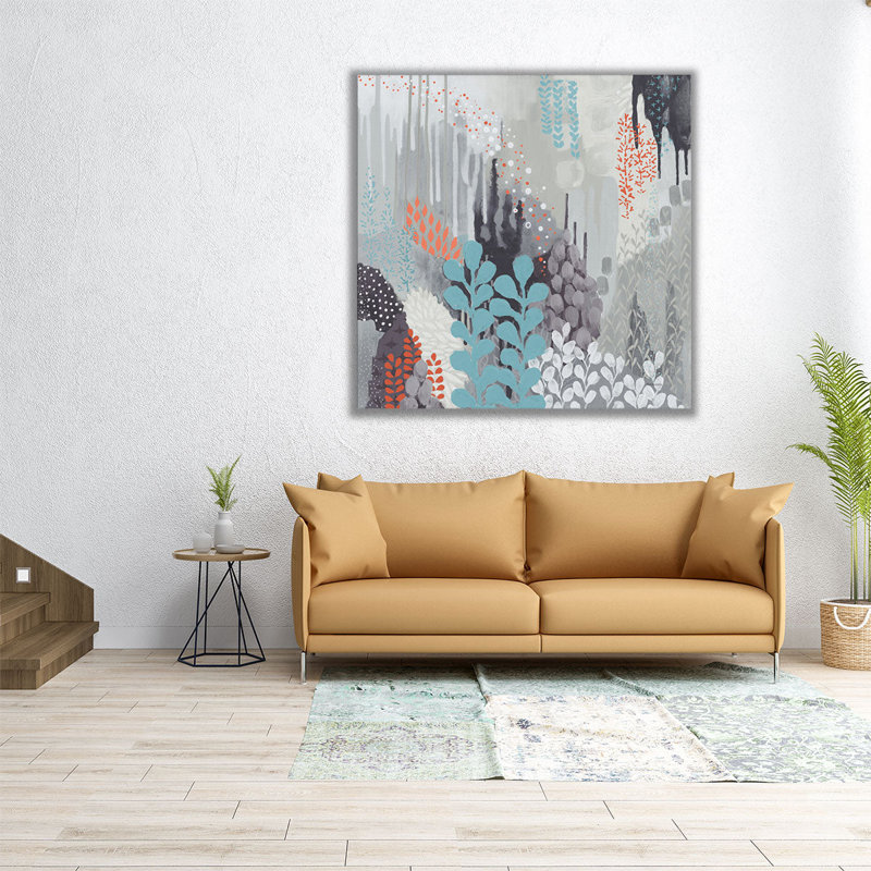 «Gray Forest II», reproduction d'art sur toile, H 12 po x l 12 po