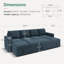 Canapé modulaire avec rangement en U Niyona-131408506