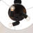Eclectic Modern 3-Light Tapered Linen Fabric Pendant