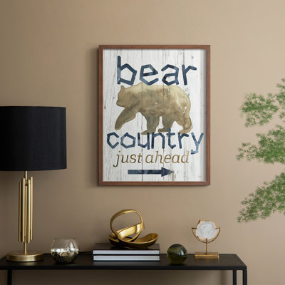 Bear Country Framed Print - Solid Wood