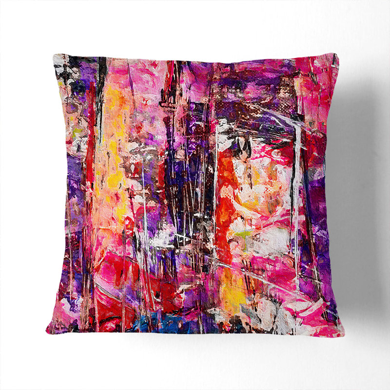 Abstract Square Throw Cushion, 40 x 40 cm