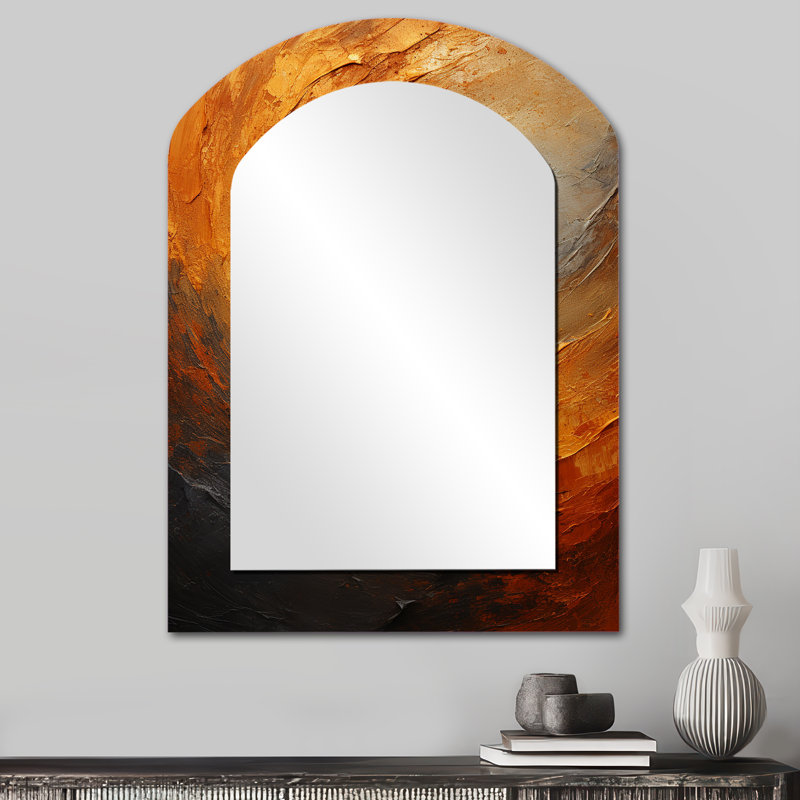 Miroir mural doré doré, 34 po x 25 po