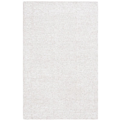 Reaver Hand Tufted Viscose Wool Cotton with Latex Abstract Rug in Ivory