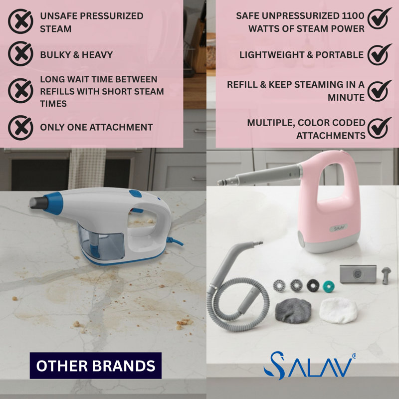 Nettoyeur vapeur SALAV CS-100 Cleansteam, Rose