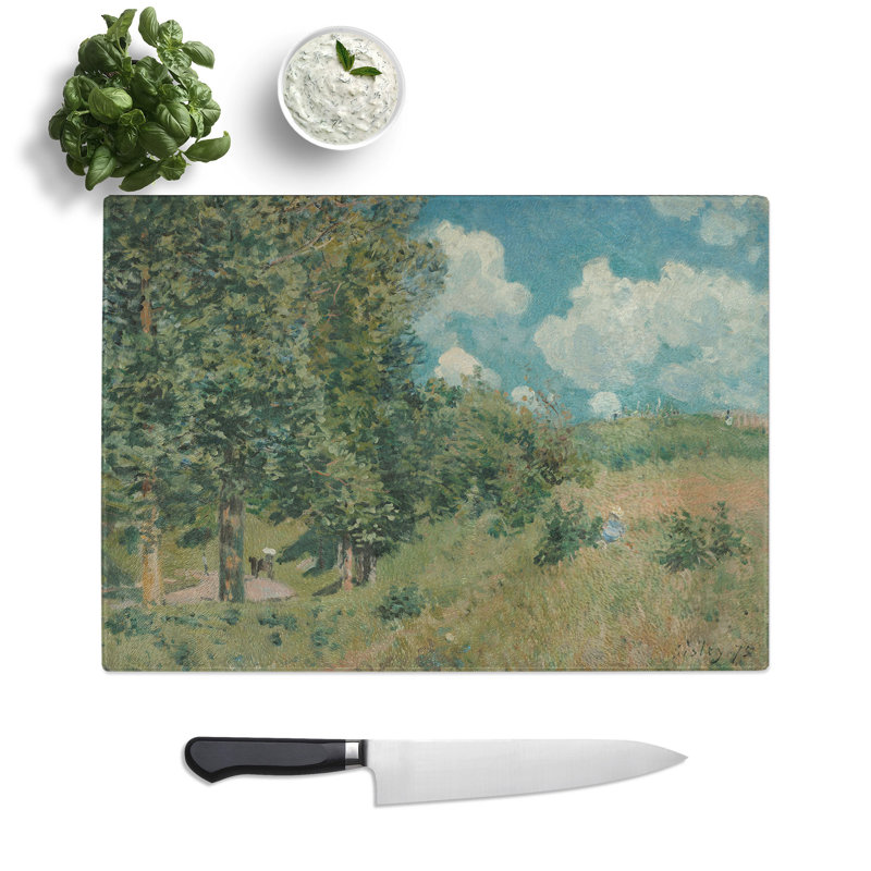 Versailles Route by Alfred Sisley Chopping Board, 0.4cm H x 28.5cm W x 39cm L