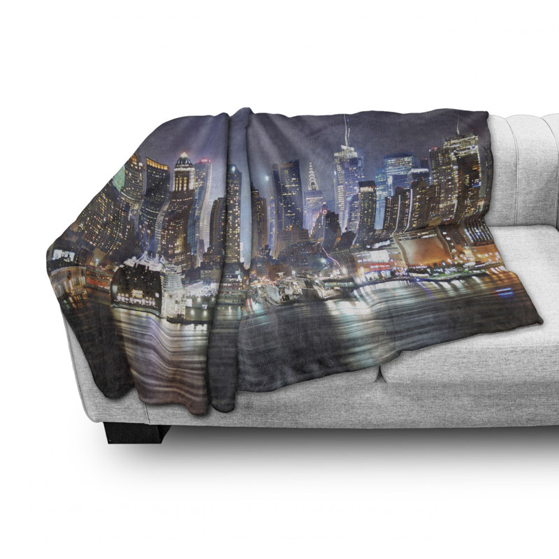 Hand Woven Throw Blanket, 50" W x 60" L