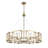 Compson 8-Light Chandelier in Brushed Champagne Bronze with Clear Glass