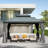 Aluminum Galvanized Steel Patio Gazebo with Double Roof