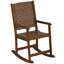 Chaise berçante en bois massif Kobin
