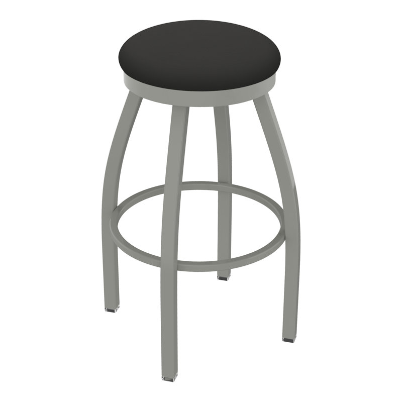 Tabouret pivotant80280 Misha, Étain, Vinyle - fer Canter, Tabouret de bar (assise de 30 po de hauteur)