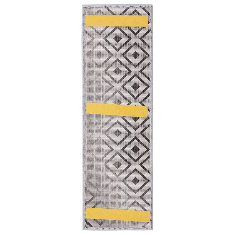 Tapis d'escalier Sargent, Gris foncé / Noir