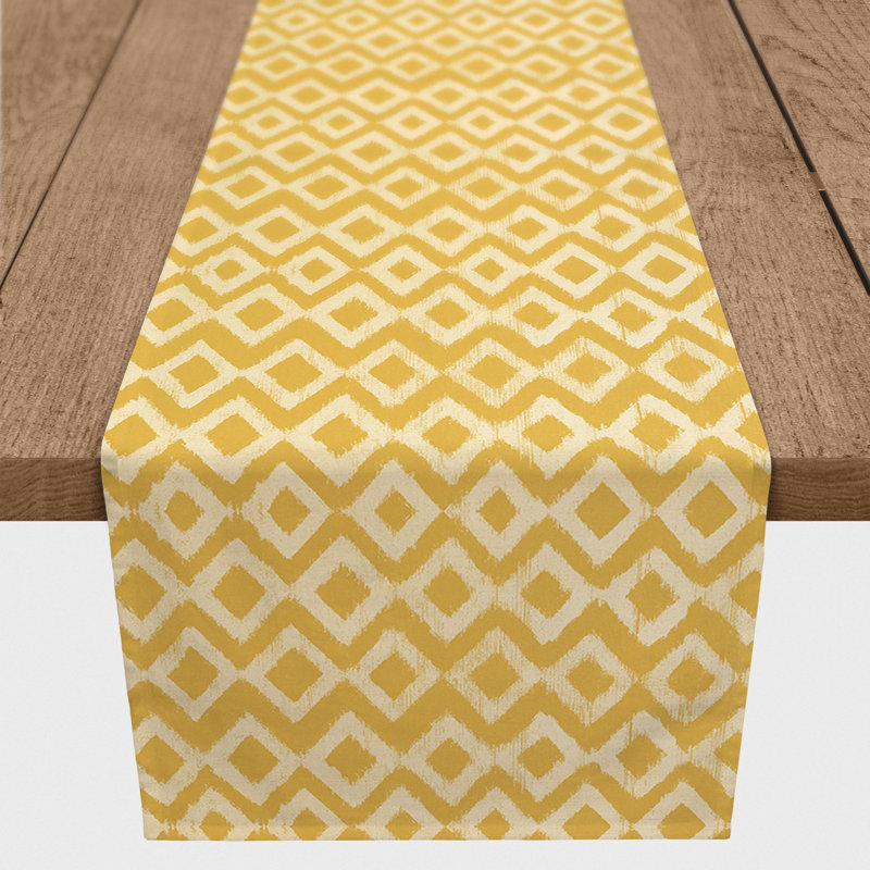 Linges de table Fiorillo, 72 po x 16 po, Jaune