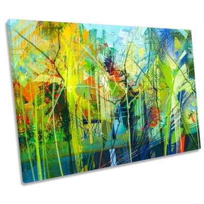 Green Abstract Design - Wrapped Canvas Print