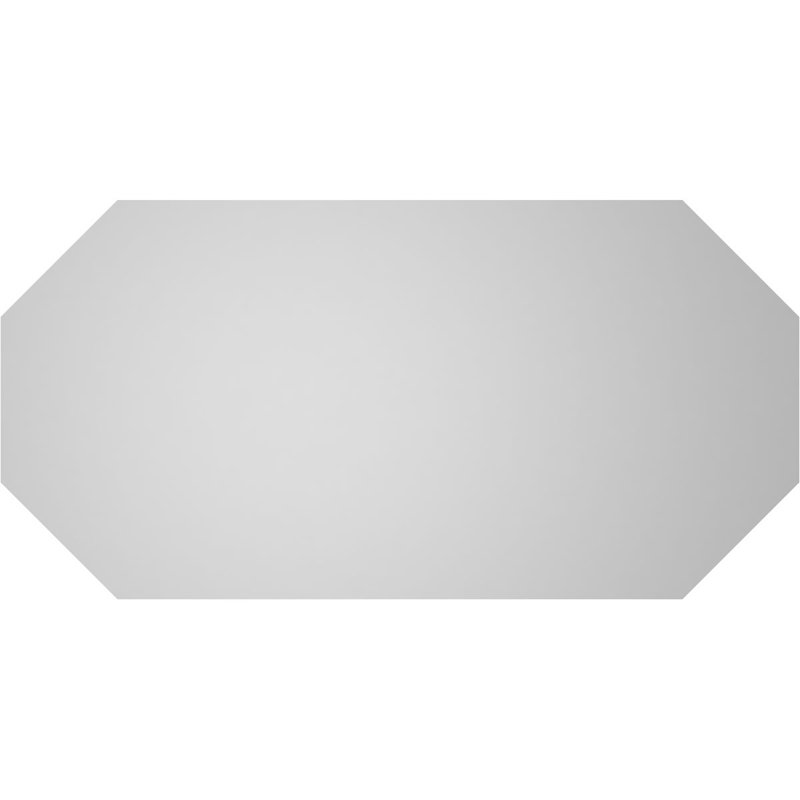 Évent horizontal gondole allongé en surface octogonal Signature, H 18 po x l 36 po x P 1 po