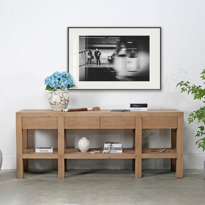 Capri 81.5'' W Solid Wood Console Table