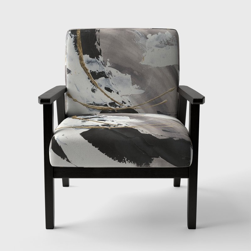 Fauteuil d'appoint rembourré Madyx - Glam Painted Arcs II