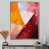 Toile avec cadre flottant or