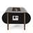 50000 Rectangular Fire Pit - Dark Gray Iron Outdoor Comfort Option 50,000Btu Enjoyment Generator Unit