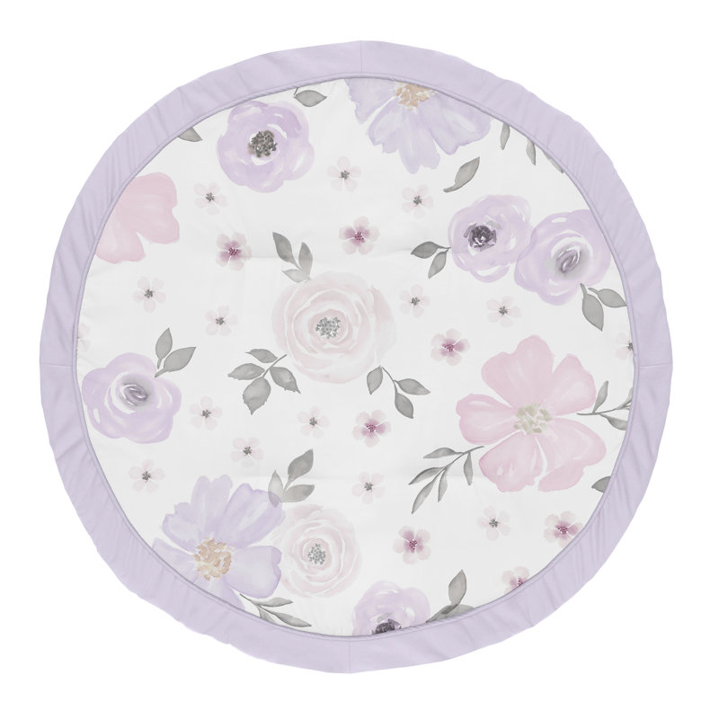 Tapis de jeu aquarelle, Lavande / mauve / rose