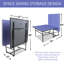 Ensemble de table de tennis de table pliable de taille moyenne 8,5 x 4,3 pi avec filet, 2 raquettes et 3 balles-128063891