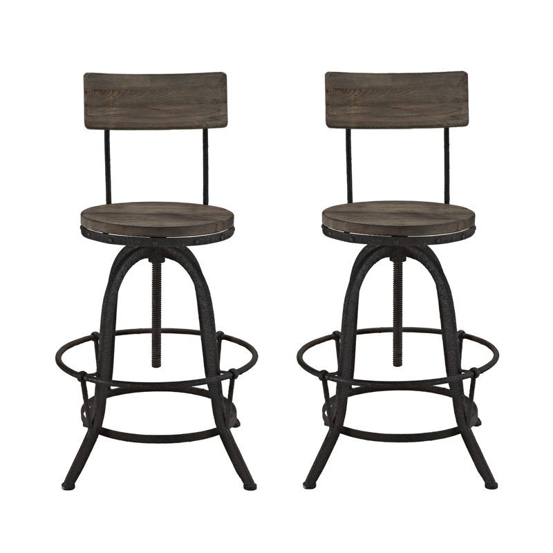 Tabourets Modway Procure, Brun