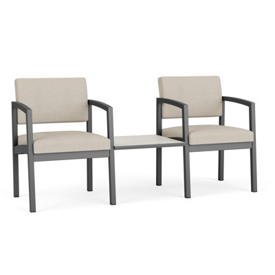 Structure en tandem 2 places avec table centrale Lenox