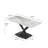 7-Piece Modern Rectangular Sintered Stone Dining Table Set With 6 Faux Leather Chairs-786215845