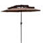 Parasol de patio extérieur à 9 niveaux avec manivelle 9Ft-1870663681