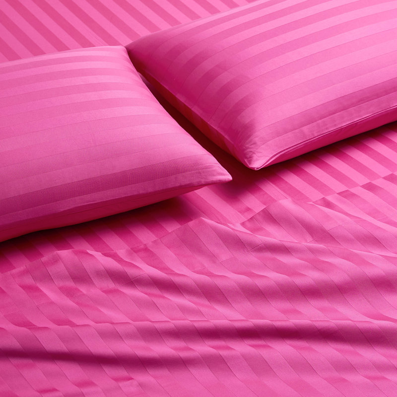 The Sheet Lab Regal Dreams Sheet Sets, Hot Pink, Twin Sheet Set with 1 Pillowcase