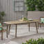 Table de salle à manger d'extérieur extensible en bois d'acacia, gris