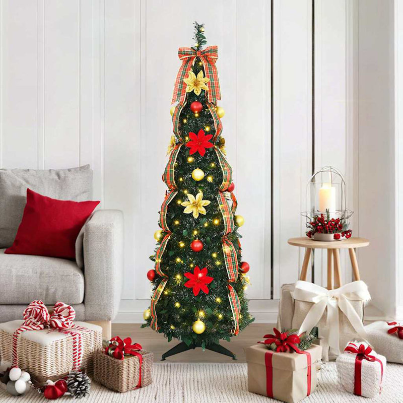 Artificial Christmas Tree Green PVC, 4.92' H