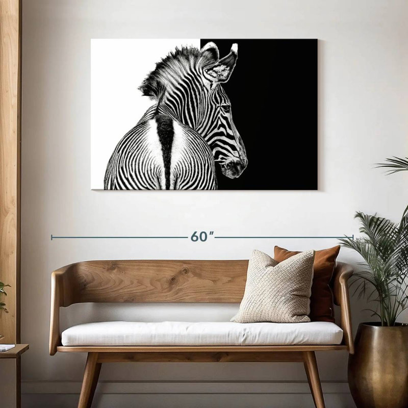 Brampt Zebra Contrast, 30" H x 45" W