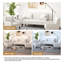 160cm Square Arm Upholstered Loveseat-1401340650