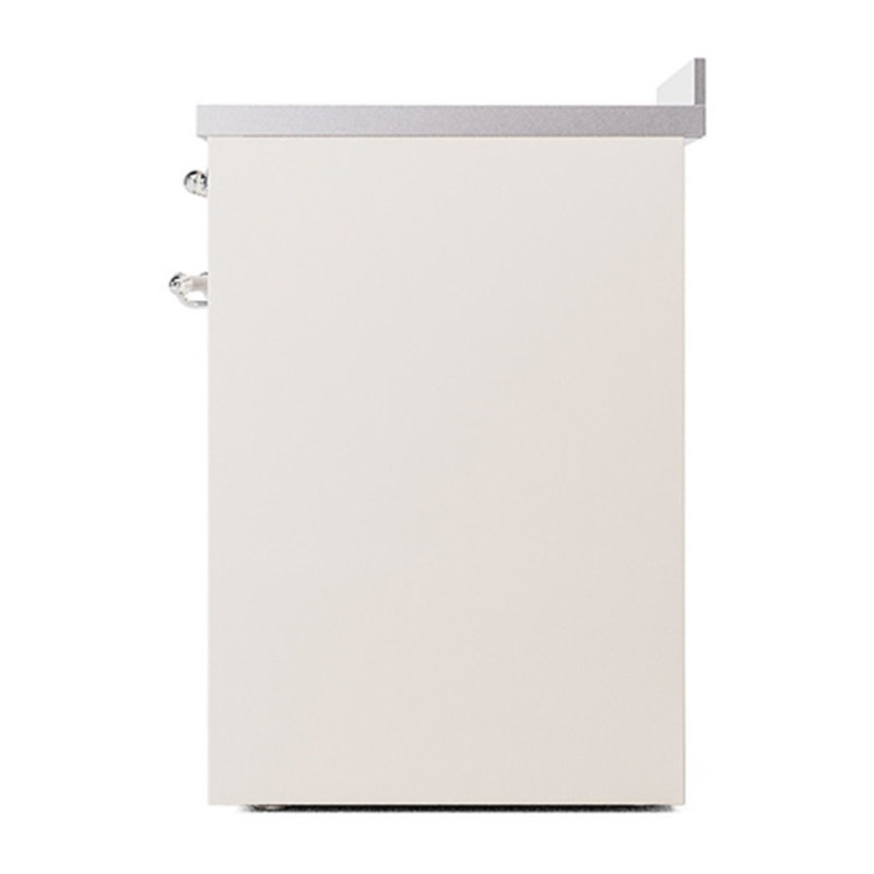 ILVE Nostalgie II 30 in Induction Range, Antique White/Chrome