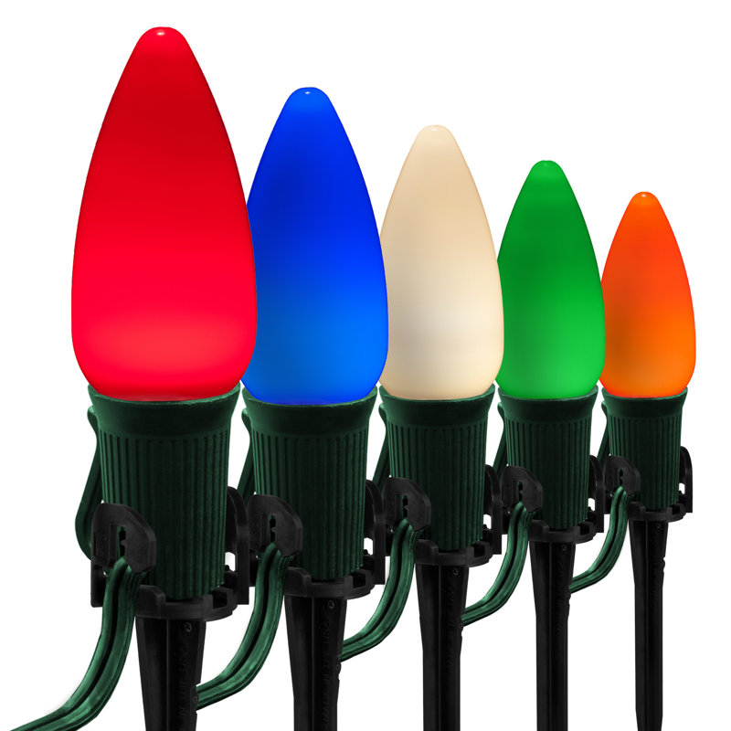 Plug-in Pathway Light, 25 feet, Multicolor